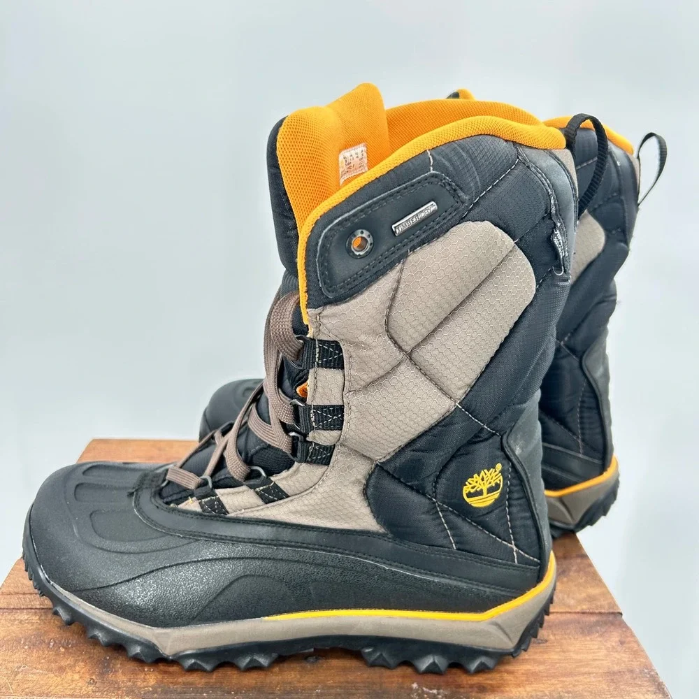 Timberland Men Rime Ridge Waterproof 200g PrimaLoft Insulated Winter Boots Black